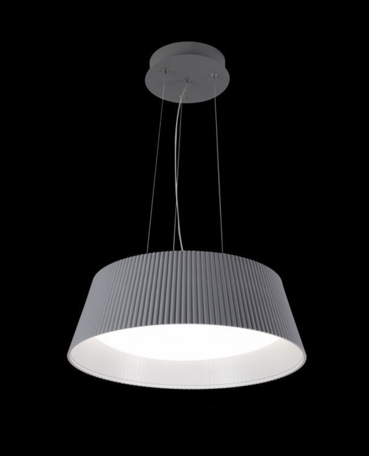 TEKHOME Lampadario LED da Soffitto 36W, CCT-Switch 3000K-4000K-6500K, Design Moderno Ø45cm Regolabile in Altezza, Metallo+PS, 3240LM,Grigio, Lampada a Sospensione per Cucina, Soggiorno, Sala da Pranzo