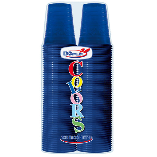 Dopla Colors Bicchieri In Plastica 200ml 100 Pezzi tutti i colori