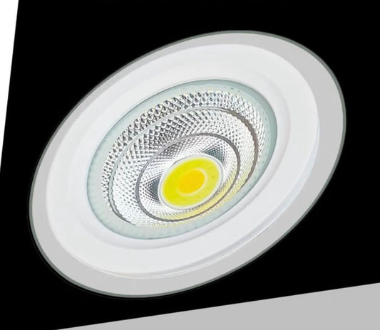 Faretto LED da Incasso Rotondo COB 5W 470LM, 3 Temperature Colore Selezionabili 3000K 4000K 6500K, Ø100mm, Foro Ø75mm, Fascio 120°, CRI≥80, IP20, 1 Pezzo, COB-75-3C