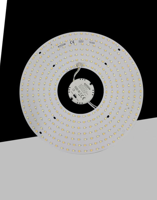 TEKHOME DISCO LED con Calamita 27CM, 52W, CCT 3000K-6500K, Luce a Tre Colori, Installazione Magnetica, Non Dimmerabile. CA-52-3C