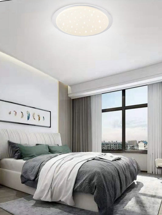 TEKHOME Lampada da Soffitto LED Ø580mm / 26-52W / 3000K-6500K / Modello C04 – 3 Colori Selezionabili – Plafoniera Moderna in Acrilico e Metallo per Camera, Cucina, Soggiorno C04