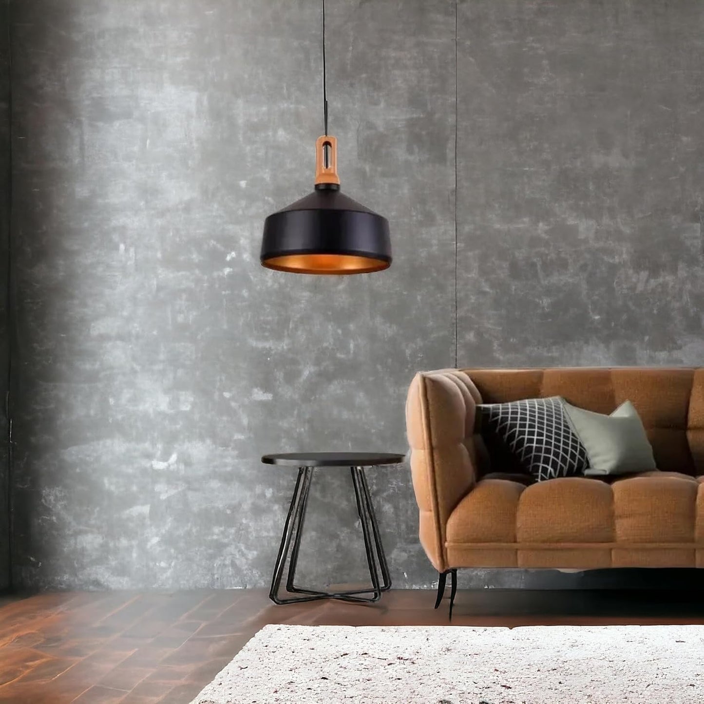 Lampadario da soffitto a sospensione con attacco E27 (lampadina non inclusa) moderno stile industriale A93