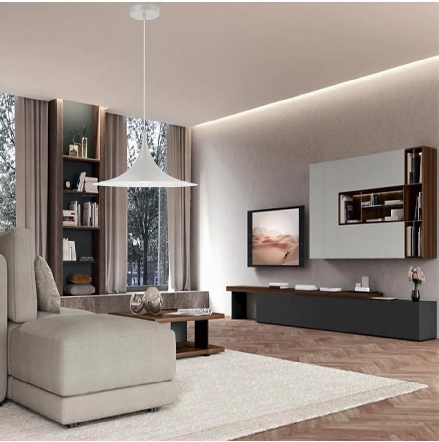 Lampadario A Sospensione Stile Contemporaneo in Metallo Decorativo Luce E27 B98
