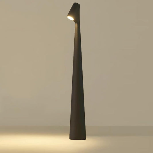 Lampada LED da Tavolo Ricaricabile Senza Fili – 3000K Luce Calda, USB 5V, Batteria 1800mAh, Design Moderno in Alluminio – Nero/Bianco D36