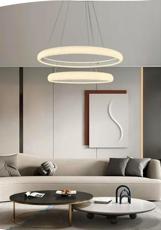 Lampadario a sospensione doppi anelli LP-38