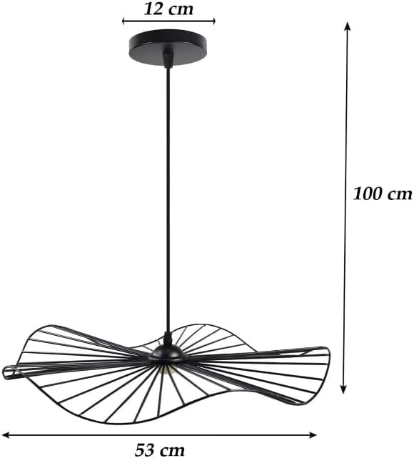 Lampadario da soffitto pendente a sospensione di forma rotonda traforato plafoniera lampada portalampada con attacco e27 arredamento casa moderno B31