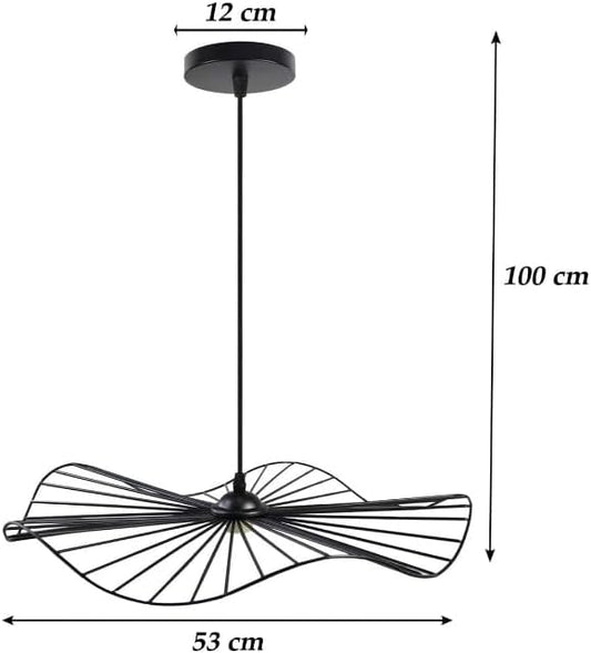 Lampadario da soffitto pendente a sospensione di forma rotonda traforato plafoniera lampada portalampada con attacco e27 arredamento casa moderno B31