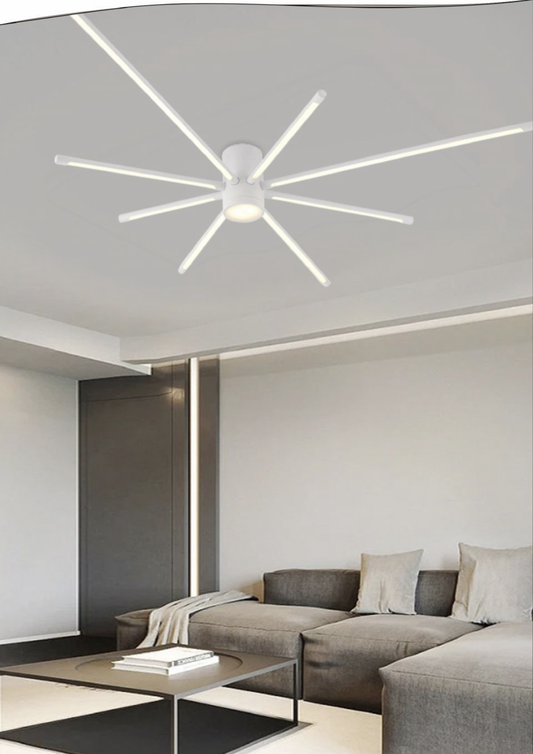 TEKHOME Lampadario da soffitto a led 43 watt plafoniera lampada moderna Bianco/Nero luce 3000K/4000K/6500K PN-27