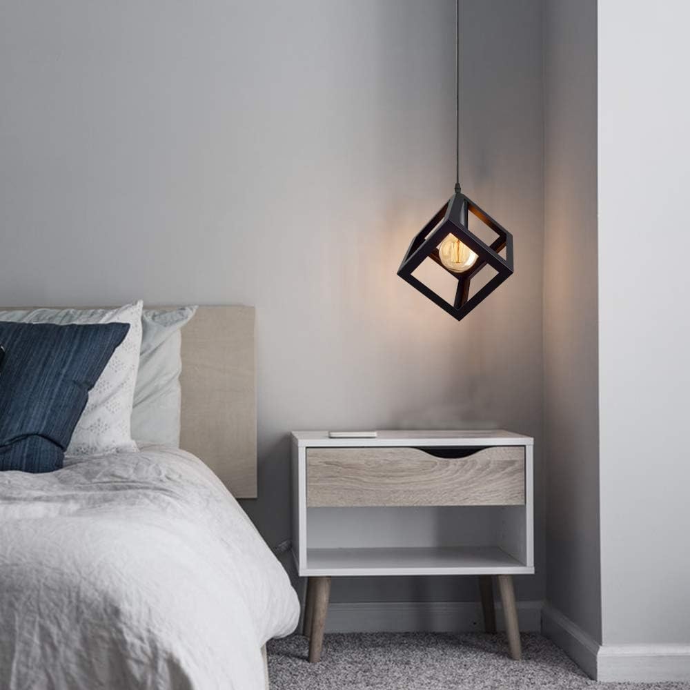 Lampadario modermo a sospensione senza lampadina E 27, in ferro stile moderno A24