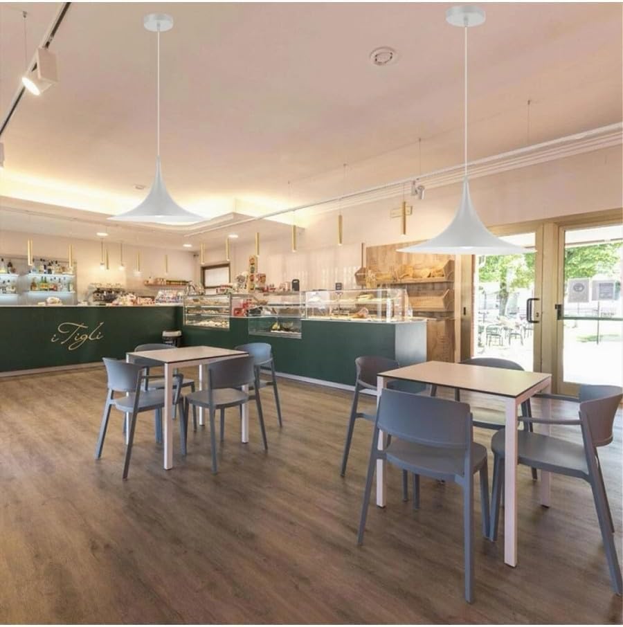 Lampadario A Sospensione Stile Contemporaneo in Metallo Decorativo Luce E27 B98