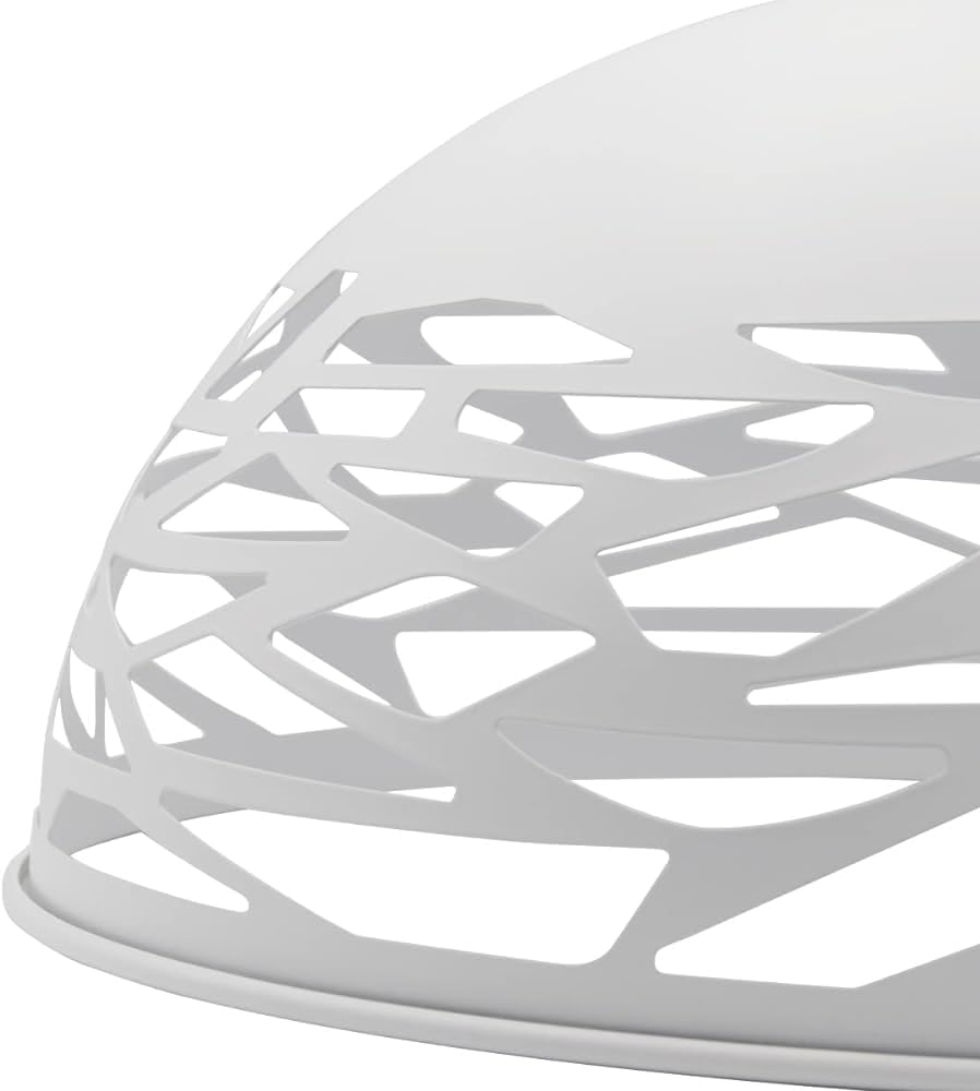 Lampada a sospensione a cupola in metallo industriale regolabile in altezza E27 Base Lampadario ritagliato per isola cucina, camera A37