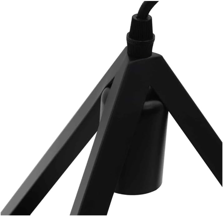 Lampadario moderno a triangolo senza lampadina E 27, in ferro stile moderno A35