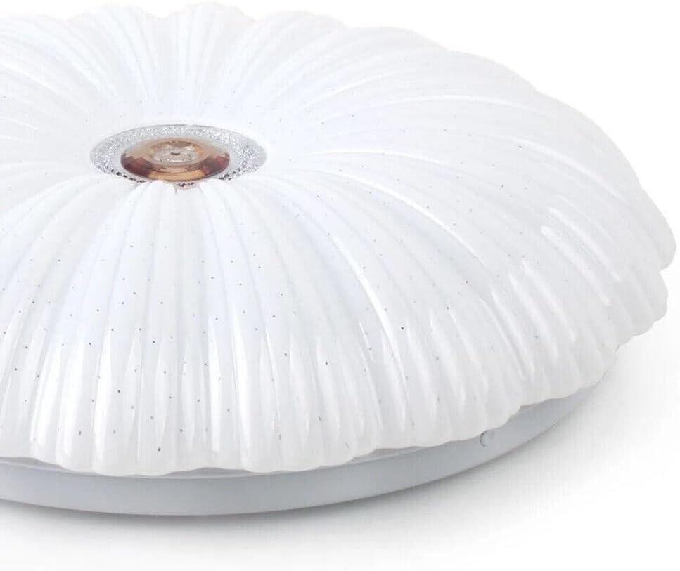 TEKHOME Plafoniera LED Soffitto Dimmerabile Ø48cm, 46W con Luce Calda/Naturale/Fredda, 3680LM, Design Elegante in PVC e Alluminio, per Camera da Letto, Salotto, Soggiorno – Modello C39-3C