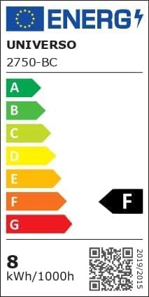 Applique LED da Esterno 8W IP65 CCT 3000K-4200K-6500K, Lampada da Parete Moderna Impermeabile in PC, 734LM, per Facciata, Giardino e Balcone – Bianco/Nero 2750