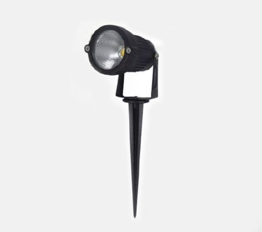 TEKHOME Faretto da Giardino LED IP65 5W 660LM, Lampada da Terra per Esterno con Picchetto, Orientabile, in Alluminio e Vetro Temperato, per Prato, Sentiero e Aiuole – 3000K/4000K/6500K