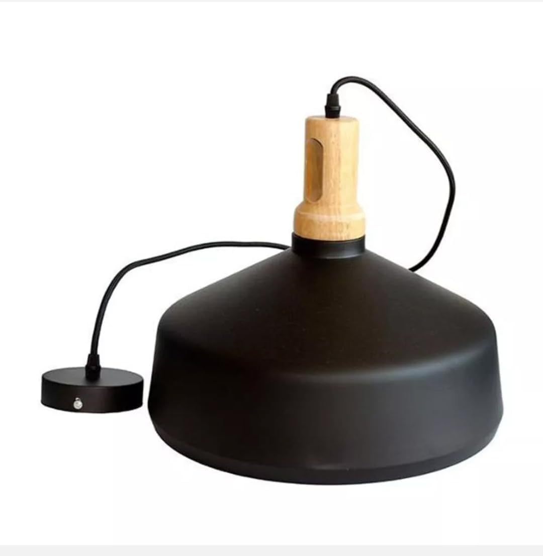 Lampadario da soffitto a sospensione con attacco E27 (lampadina non inclusa) moderno stile industriale A93