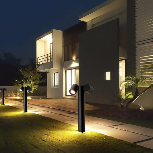 Fai clic per visualizzare la vista completa Risorse per la sicurezza e i prodotti Vuoi riciclare il tuo prodotto GRATUITAMENTE? Lampione da Giardino GU10 IP44 440mm, Palo Luce da Esterno Moderno in Alluminio, Attacco GU10, – Senza Lampadina 539PB-B440