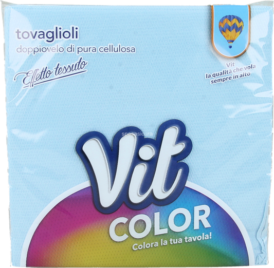 Tovaglioli colorati 32x32 doppio velo confezione da 25pz