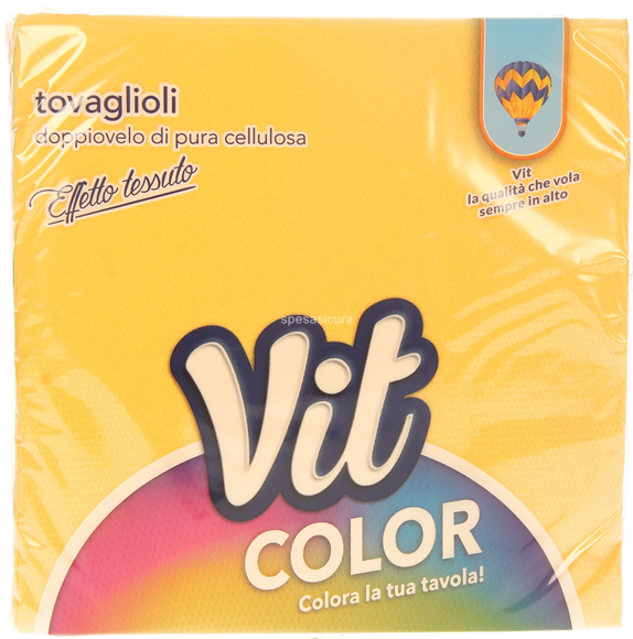 Tovaglioli colorati 32x32 doppio velo confezione da 25pz