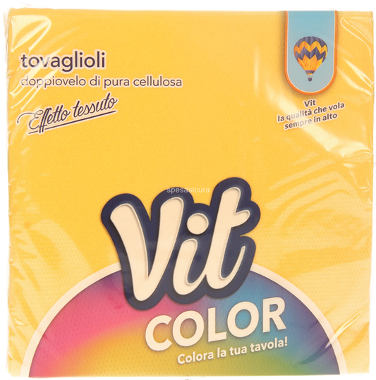 Tovaglioli colorati 32x32 doppio velo confezione da 25pz