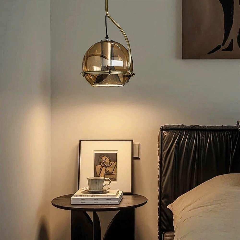 Lampadario a sospensione in vetro OBLO'LP-87