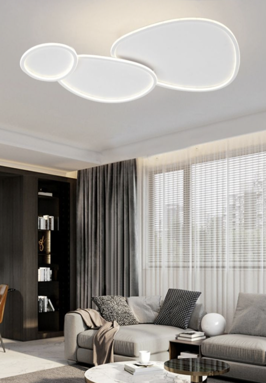TEKHOME Plafoniera a led moderna a soffitto con telecomando e app per selezionare colore della luce e luminosità lampada adatta per camera da letto salone soggiorno cucina locali 100W PN-23