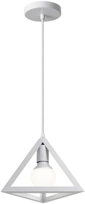 Lampadario moderno a triangolo senza lampadina E 27, in ferro stile moderno A35