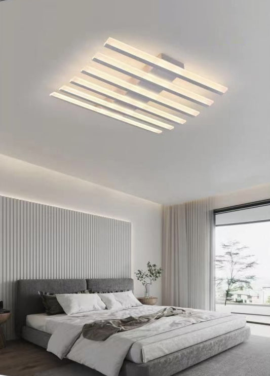 TEKHOME Plafoniera LED Moderna -4400LM-55 Watt Finitura Bianca Luce Naturale Fredda Calda C47