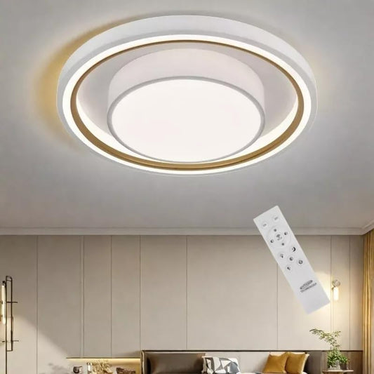 TEKHOME Plafoniera a led 35 watt tonda tecnologia CCT tre colorazione di luce gestibile con telecomando e App lampada da soffitto PN-31-3C