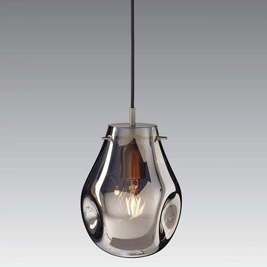 Lampade a Sospensione in Vetro colorato Lampadario Semplice e Moderno in Ferro Illuminazione a Sospensione per Bar Ristorante Portico Corridoio Lampada a Sospensione E27 Base LP-20A