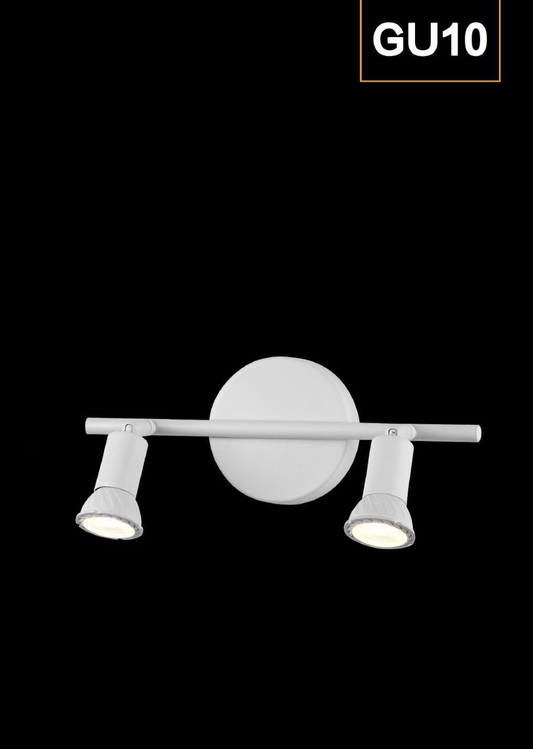 TEKHOME Faretto Moderno - 2 luce - H 100mm - Bianco - Moderno - Soggiorno I Camera da letto I Sala da Pranzo I Cucina C72-B2