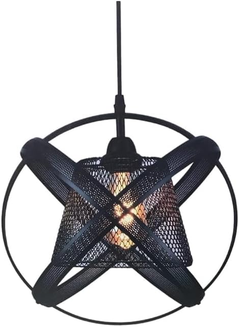 Lampadario Moderno a Sospensione a Fasce intrecciate in Ferro verniciato finish opaco Attacco per Lampadine 1xE27, Potenza max 1x60W - 33X33 (diametro) cm lunghezza filo 123 cm (industriale) A62N