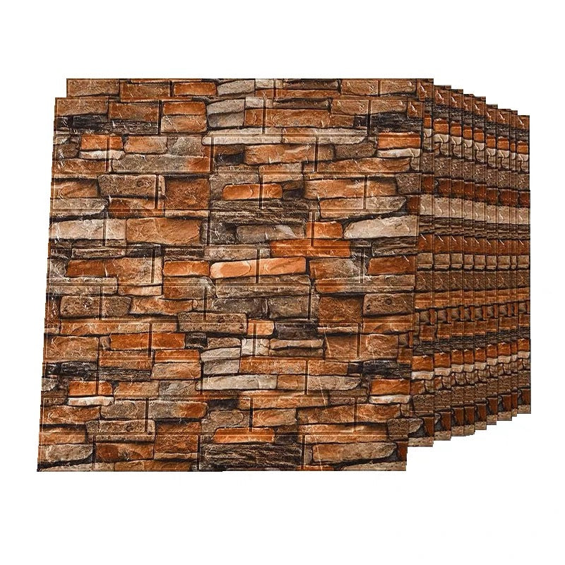Carta da Parati 3d adesiva 70cmx77cm effetto mattone