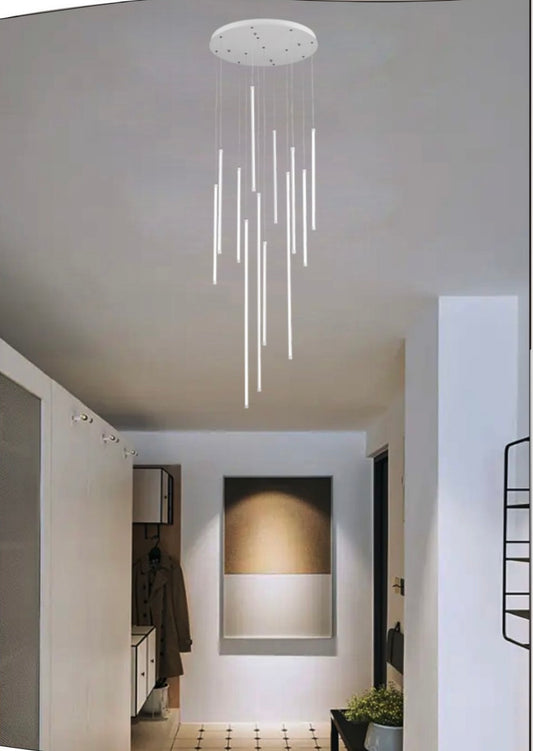 Lampadario Cascata moderno 105w bianco/nero LP-45