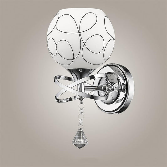 TEKHOME Applique da parete moderna Zona pranzo Illuminazione da parete Lampada da parete in ferro Ombrello in vetro Faretto da parete Sala da pranzo E10