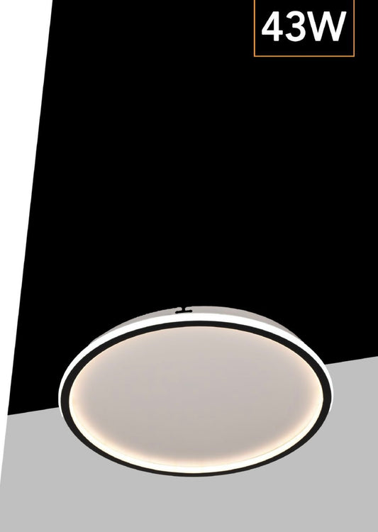 TEKHOME Plafoniera 3 Colori Ø50cm - Plafoniera Senza Telecomando per Soggiorno, Corridoio, Camera da Letto C13-3C