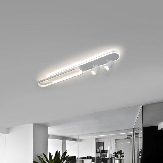 TEKHOME Plafoniera LED da Soffitto 50W, 4000LM Luce Bianco Freddo 6500K, Lampada Soffitto Moderna a LED Integrati per Interni, IP20, Bianco PN-22BF