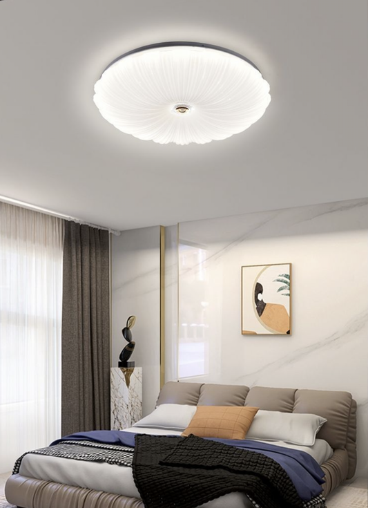 TEKHOME Plafoniera LED Soffitto Dimmerabile Ø48cm, 46W con Luce Calda/Naturale/Fredda, 3680LM, Design Elegante in PVC e Alluminio, per Camera da Letto, Salotto, Soggiorno – Modello C39-3C