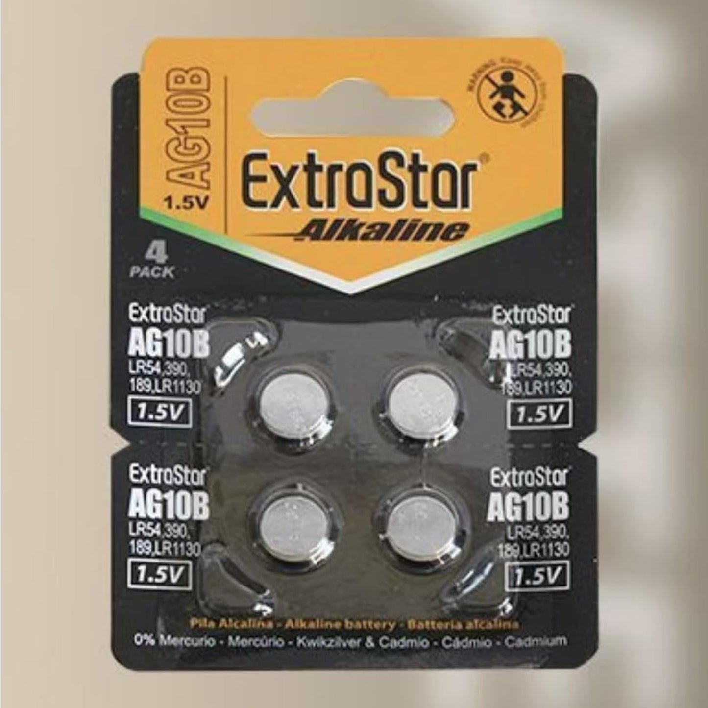 Alcaline – Batterie Equivalenti AG10 LR54 LR1130 389 390 – per Orologi, Calcolatrici, Giocattoli e Dispositivi Elettronici – Confezione da 12 Pack – AG10B