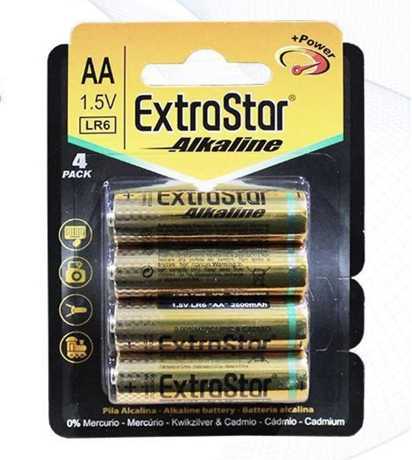 Batterie Alcaline AA 1.5V LR06 – Pile Stilo a Lunga Durata per Telecomandi, Giocattoli e Dispositivi Domestici – 48 Pezzi (12 Confezioni da 4) – A1-LR06-4B