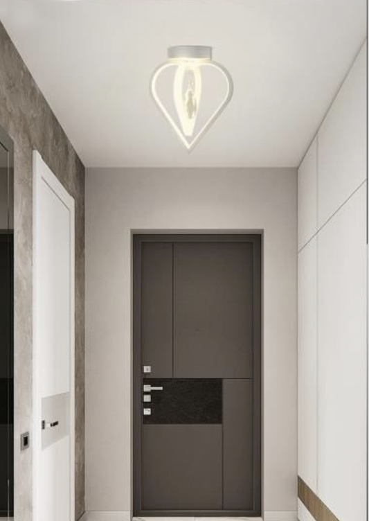 TEKHOME Lampadario Plafoniera A Soffitto 2 Cuori Pendente Luce 6500k 4000k 3000k Pn-01