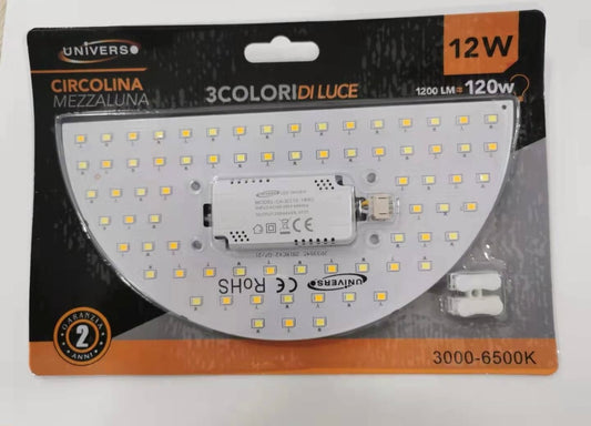 TEKHOME DISCO LED con Calamita / 12W / 3000K-6500K / Sorgente luminosa magnetica per plafoniere – Luce regolabile a 3 colori CA-3C