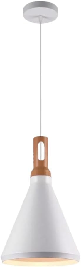 Lampadario da soffitto a sospensione con attacco E27 (lampadina non inclusa) moderno industriale a forma di cono A94