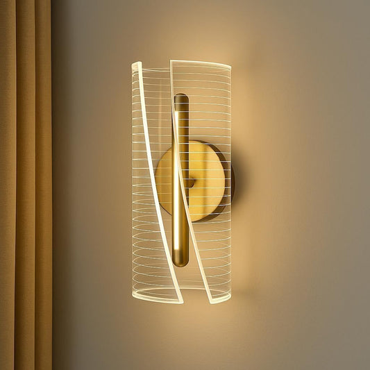 Applique da parete LED 6W con luce regolabile 3000K-4000K-6500K, design moderno in metallo e acrilico, lampada da muro per soggiorno, camera da letto e corridoio, IP20 AQ32-3C