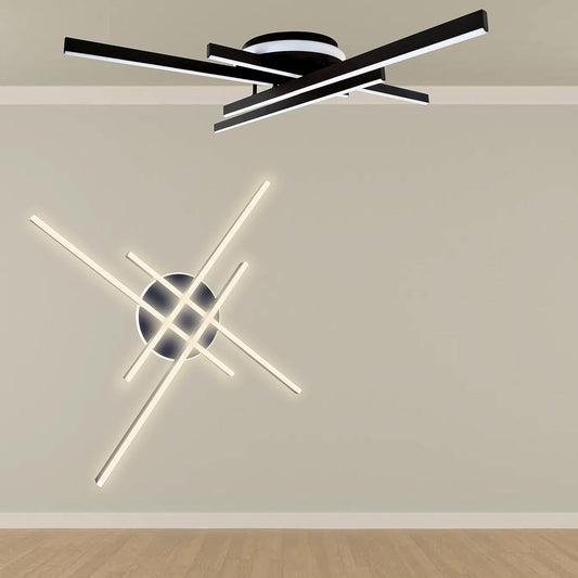 TEKHOME Plafoniera LED Soffitto, 45 watt, 60x60x11 cm, 3 Temperature Colore (3000K, 4000K, 6500K), Alluminio, Installazione Facile, Resistente, Moderna, Camera da Letto PN-21