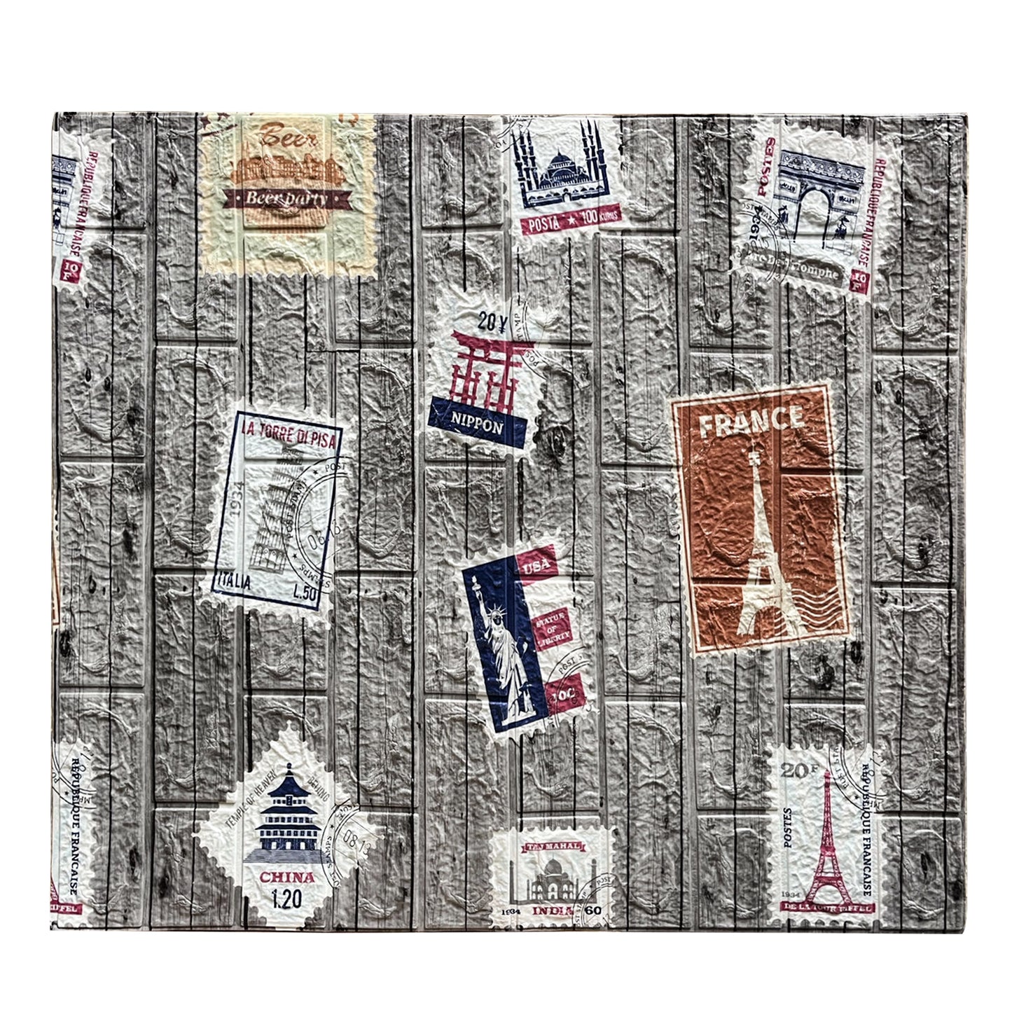 Carta da Parati 3d adesiva 70cmx77cm effetto mattone