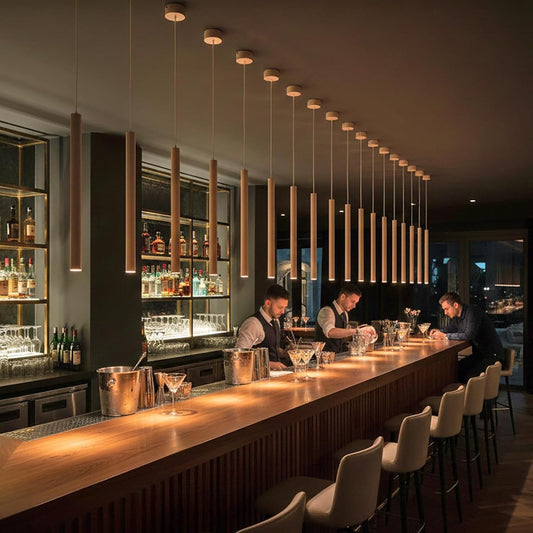 Lampadario LED a Sospensione 3W CCT 3000K-4000K-6500K, Design Minimal, Luce Puntuale Fascio 30°, Regolabile 200cm, Alluminio, IDEALE per Isola Cucina, Bar, Soggiorno – Sostituzione Faretto A11