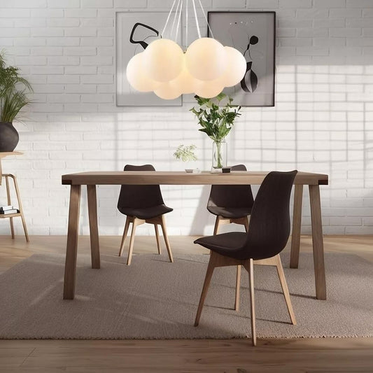 Lampadario a sospensione 7 sfere g9 sfera color bianco bronzo LP-84-7