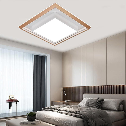 Plafoniera LED Moderna Quadrata 48W CCT 3000K-6500K, Luce Soffitto Bianco, Alta Luminosità 3840LM, Design Decorativo per Soggiorno Camera Cucina – C61-3C