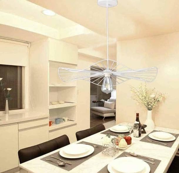 Lampadario da soffitto pendente a sospensione di forma rotonda traforato plafoniera lampada portalampada con attacco e27 arredamento casa moderno B31